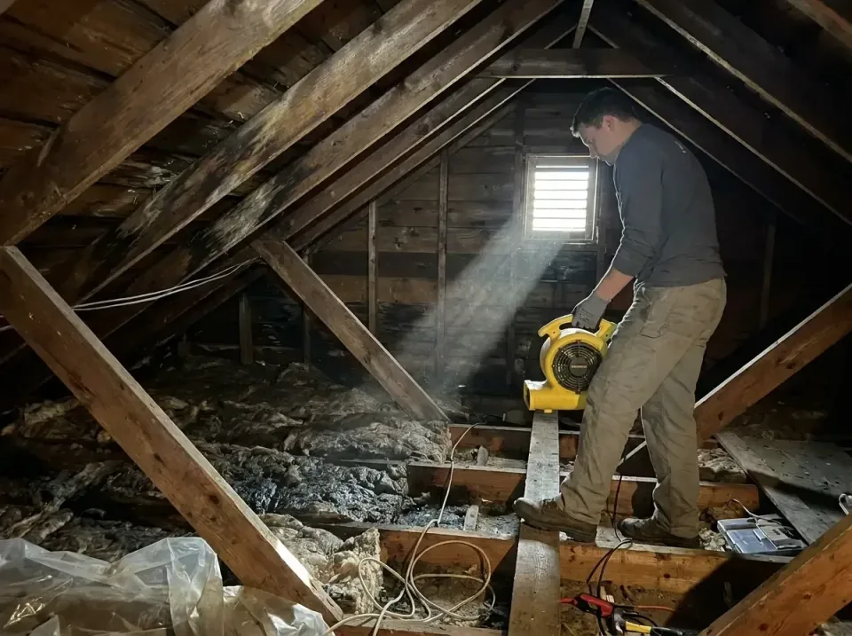 attic-water-damage-drying-proc-007 — frequently asked questions, Emergency Water Extraction & 24/7 Flood Response in Hammond…